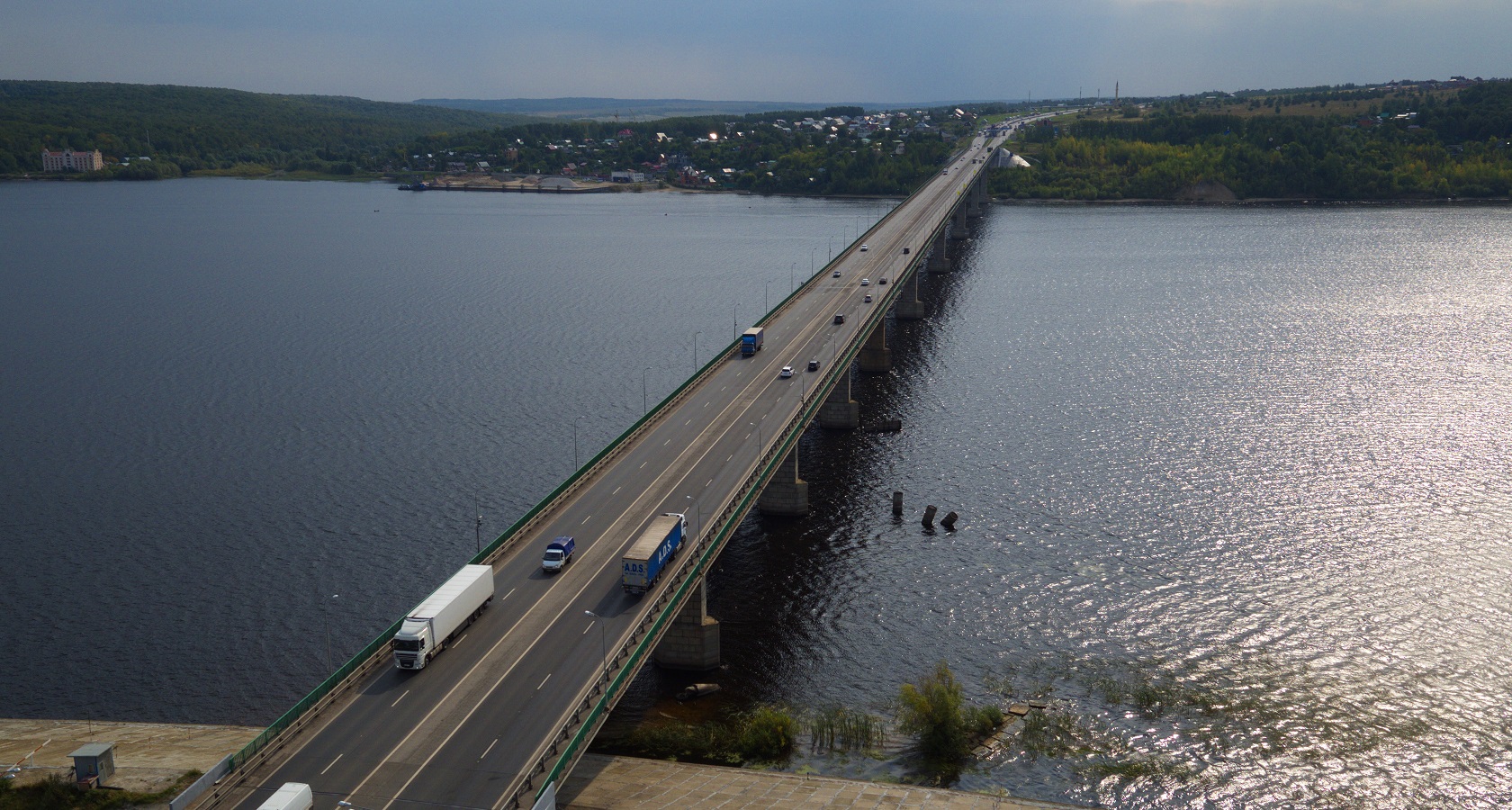 На трассе М-7 в Татарстане завершен ремонт моста через Волгу