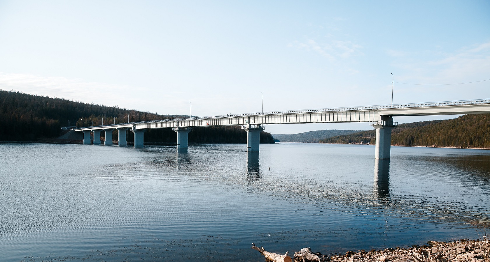 На трассе А-331 возобновил работу мост через реку Илим в Иркутской области