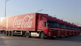 автопарк грузовики Coca-Cola