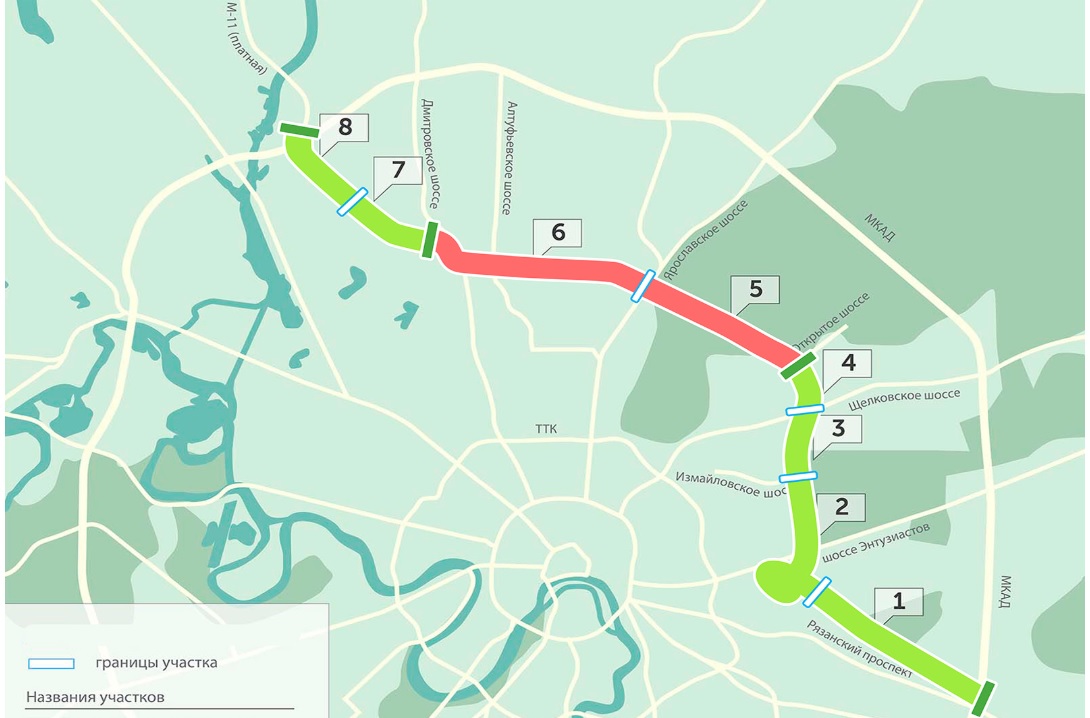 Северо восточная хорда на карте москвы подробная схема 2022